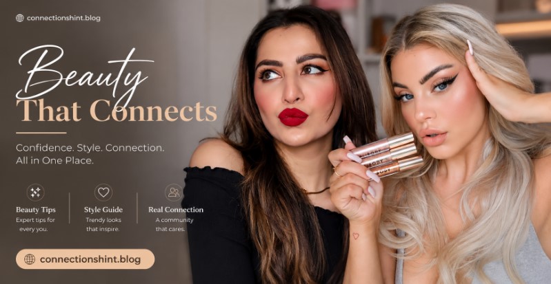 Natural makeup look for date night with glowing skin, neutral eye makeup, and soft pink lips.
