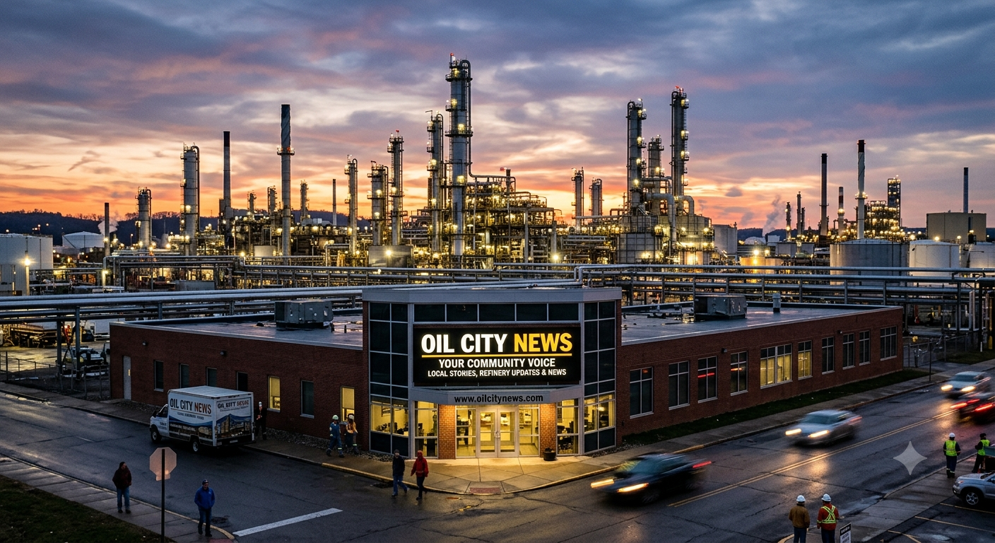 Oil City News logo and Wyoming local news banner.